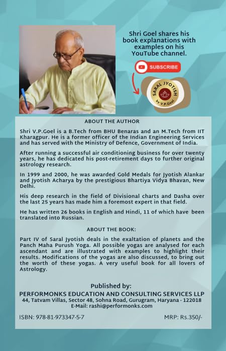 Saral Jyotish (2024 Edition) (Part 4) [English] By V.P.Goel - Retail Maharaj