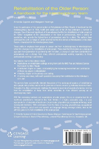 REHABILITATION OF THE OLDER PERSON