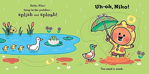 Uh-Oh, Niko: Bathtime: a push, pull and slide story