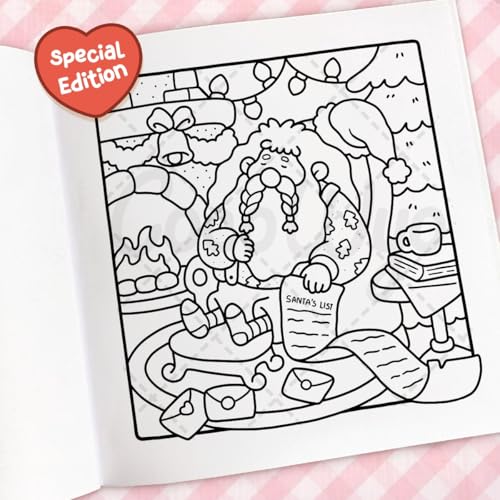 Cozy Christmas: The Cute and Relaxing Festive Colouring Book for Kids and Adults (Coco Wyo)