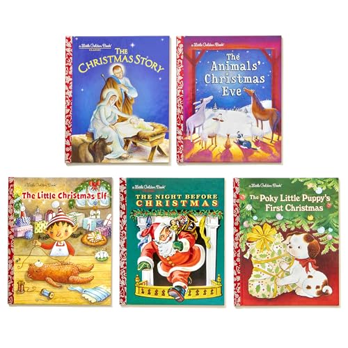 Favorite Little Golden Books for Christmas 5-Book Boxed Set: The Animals' Christmas Eve; The Christmas Story; The Little Christmas Elf; The Night ... The Poky Little Puppy's First Christmas - Retail Maharaj