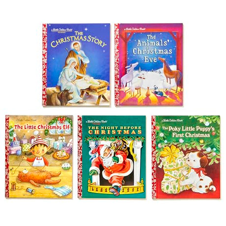 Favorite Little Golden Books for Christmas 5-Book Boxed Set: The Animals' Christmas Eve; The Christmas Story; The Little Christmas Elf; The Night ... The Poky Little Puppy's First Christmas - Retail Maharaj