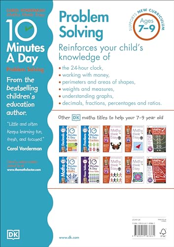10 Minutes A Day Problem Solving, Ages 7-9 (Key Stage 2) - Retail Maharaj