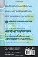 Language, Usage and Cognition