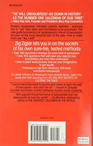 Zig Ziglar'S Secrets Of Closing The Sale