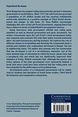 Development Policy of a Communist Government: West Bengal since 1977: 54 (Cambridge South Asian Studies)