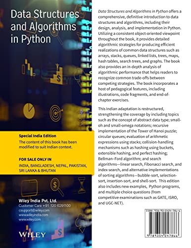 Data Structures and Algorithms in Python (An Indian Adaptation)