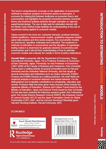 Introduction to Estimating Economic Models - Retail Maharaj