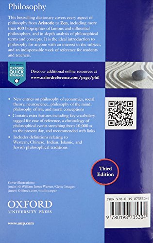 THE OXFORD DICTIONARY OF PHILOSOPHY 3E