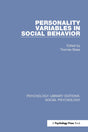 Personality Variables in Social Behavior (Psychology Library Editions: Social Psychology) - Retail Maharaj