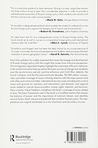 The Foreign Policy of Russia: Changing Systems, Enduring Interests, 2014 - Retail Maharaj