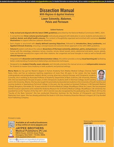 Dissection Manual With Regions & Applied Anatomy Lower Extremity, Abdomen, Pelvis And Perineum (Vol.2)