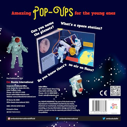 Pop Up Space Book for Children: 3D Interactive Space Adventure Book fo
