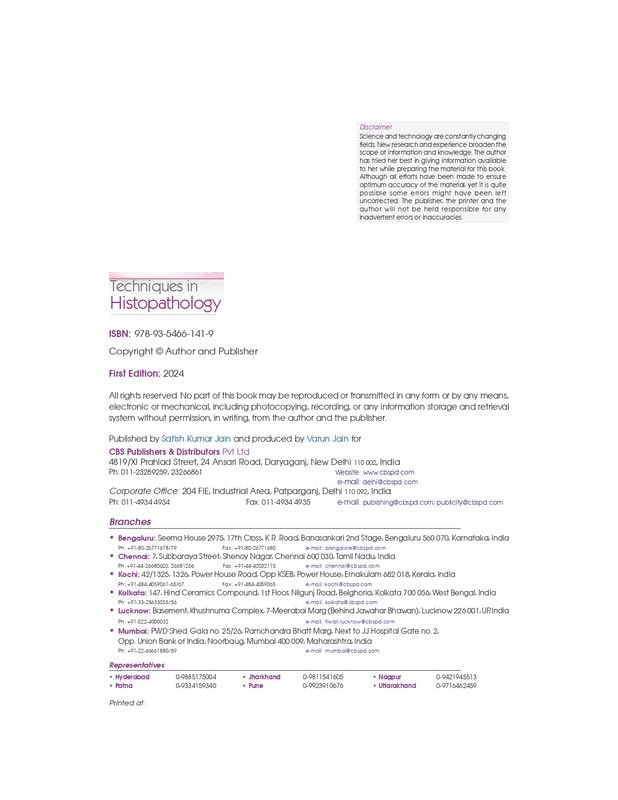 Techniques in Histopathology