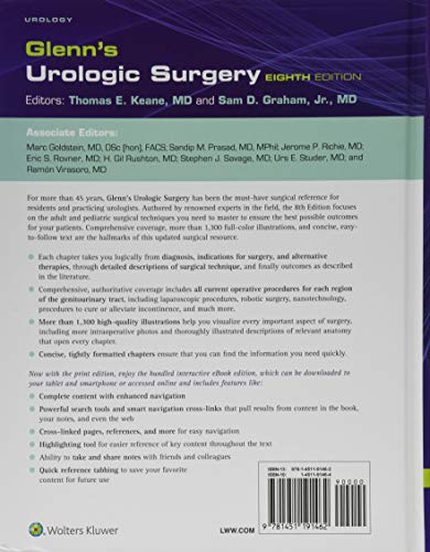 Glenns Urologic Surgery 8ed (Hb 2016)
