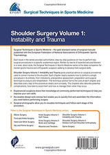 EFOST Surgical Techniques in Sports Medicine - Shoulder Surgery, Volume 1: Instability and Trauma