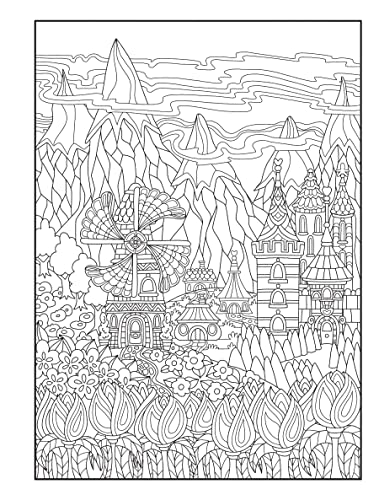 Creative Haven Whimsical Houses Coloring Book