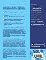 An Introduction to Mathematics for Economics