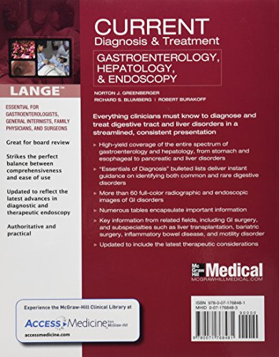 CURRENT Diagnosis & Treatment Gastroenterology, Hepatology, & Endoscopy, Second Edition (LANGE CURRENT Series)