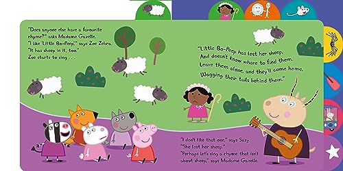 Peppa Pig: Peppa’s Favourite Nursery Rhymes: Tabbed Board Book