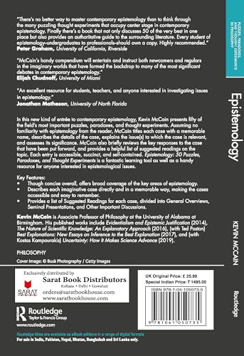 Epistemology: 50 Puzzles, Paradoxes, and Thought Experiments - Retail Maharaj