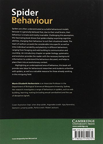 Spider Behaviour: Flexibility and Versatility