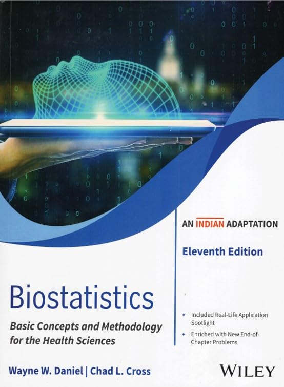 Biostatistics Basic Concepts and Methodology for Health Sciences An Indian Adaptation, 11th Edition