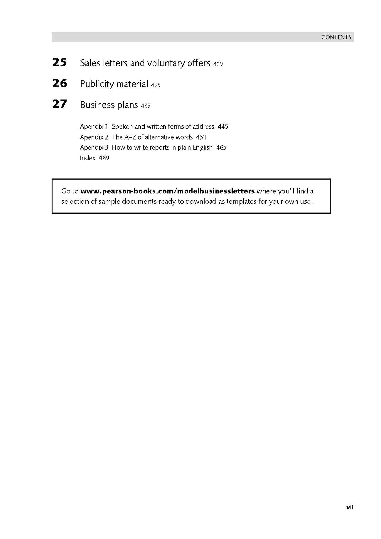 MODEL BUSINESS LETTERS, EMAILS AND OTHER BUSINESS DOCUMENTS, 7TH EDN