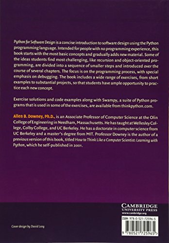 Python for Software Design: How to Think Like a Computer Scientist