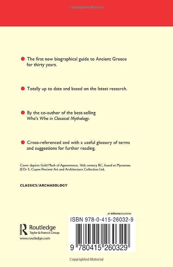 Who's Who in the Greek World