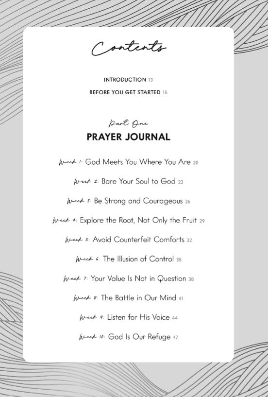 Finding Peace: Prayer Journal for Women: Weekly Devotions, Prompts, and Exercises for Managing Anxiety