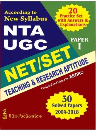 ERDRC’s NTA-UGC NET/SET PAPER-I TEACHING &amp; RESEARCH APTITUDE