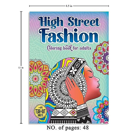 High Street Fashion Coloring book for adults - Retail Maharaj