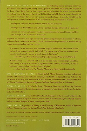 Sources of Japanese Tradition: From Earliest Times to 1600 (Introduction to Asian Civilizations) - Retail Maharaj