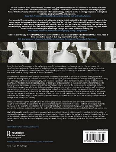 Environmental Transformations: A Geography of the Anthropocene - Retail Maharaj