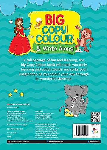 Colouring book: Big Copy Colour &amp; Write Along (Colouring book for kids)