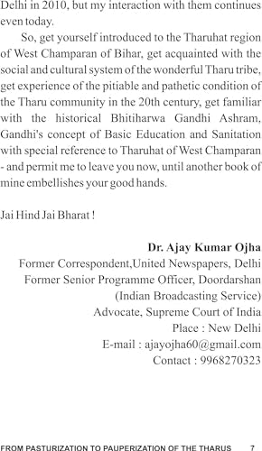 FROM PASTURIZATION TO PAUPERIZATION OF THE THARUS