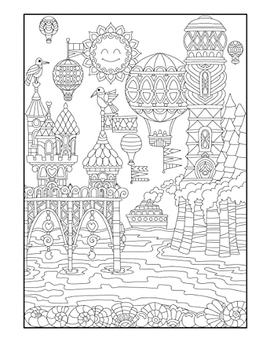 Creative Haven Whimsical Houses Coloring Book