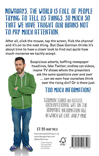 Too Much Information Or Can Everyone Just Shut Up for a Moment, Some of Us Are Trying to Think - Retail Maharaj