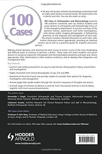 100 CASES IN ORTHOPAEDICS AND RHEUMATOLOGY