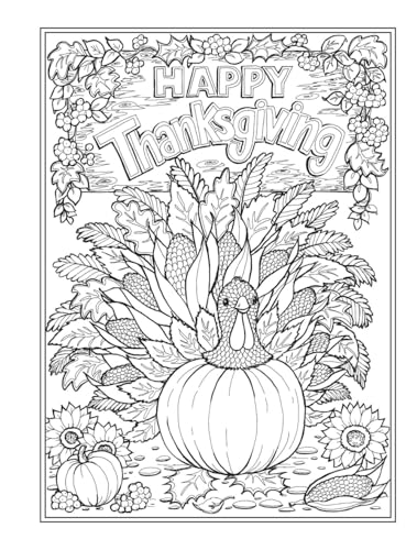 Creative Haven Autumn Charm Coloring Book