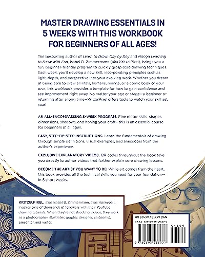 Learn to Draw in 5 Weeks: A Beginner's Workbook for All Ages