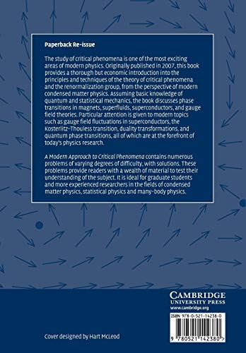 A Modern Approach to Critical Phenomena