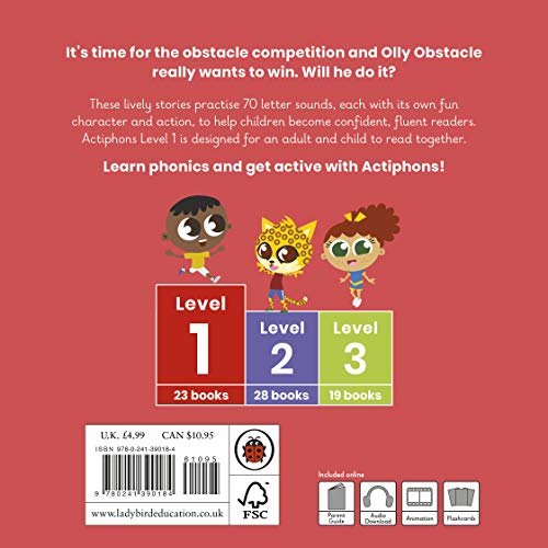 Actiphons Level 1 Book 10 Olly Obstacle: Learn phonics and get active with Actiphons!