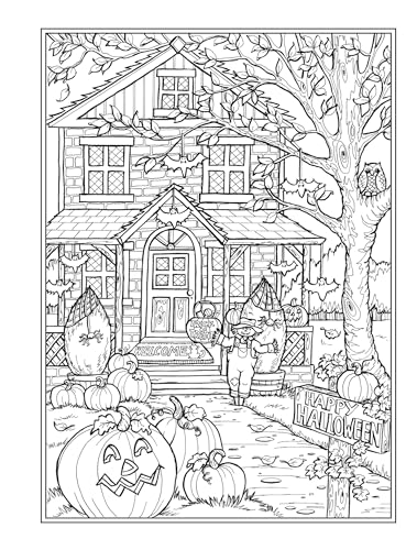 Creative Haven Autumn Charm Coloring Book