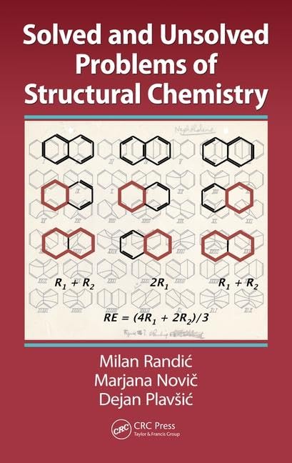 Solved and Unsolved Problems of Structural Chemistry [Hardcover] Randic, Milan; Novic, Marjana and Plavsic, Dejan - Retail Maharaj