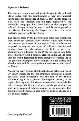 The Politics of South India 1920-1937: 17 (Cambridge South Asian Studies)