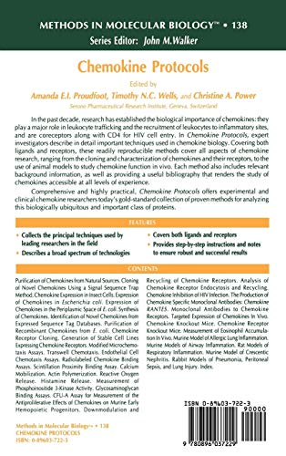 Chemokine Protocols: 138 (Methods in Molecular Biology)