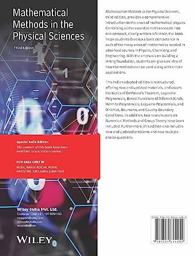 Mathematical Methods in the Physical Sciences, 3ed, An Indian Adaptation - Retail Maharaj