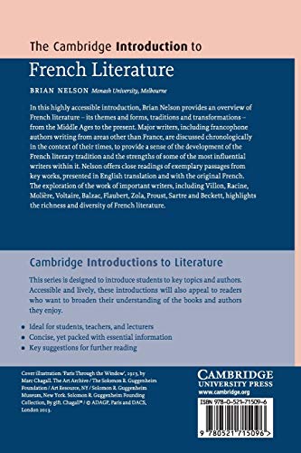 The Cambridge Introduction to French Literature (Cambridge Introductions to Literature)